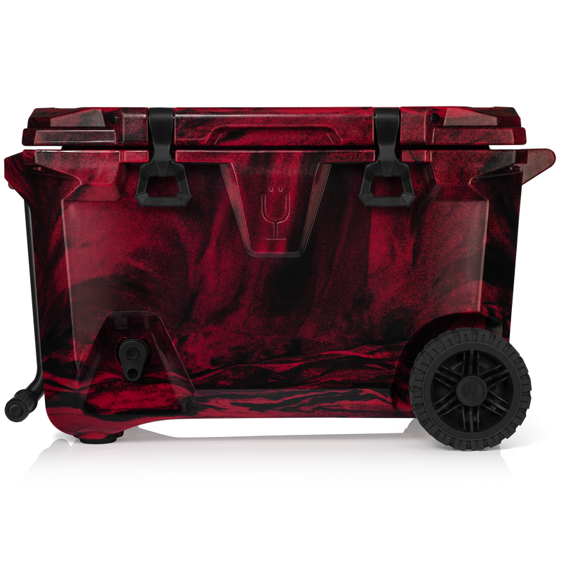 BrüTank 55-Quart Rolling Cooler | Red & Black Swirl F6