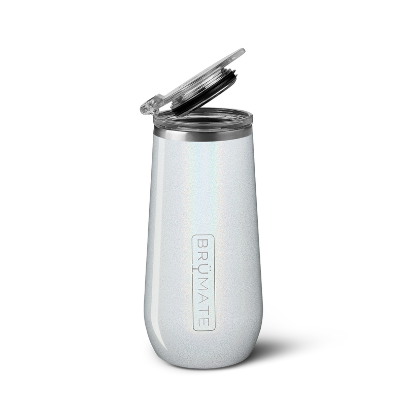Champagne Flute | Glitter White | 12oz U9